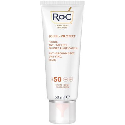 Roc Soleil-Protect Fluido Uniformante Anti-Macchie Marroni SPF 50 (50ml) Roc Soleil-Protect Fluido Uniformante Anti-Macchie Marroni SPF 50 (50ml)