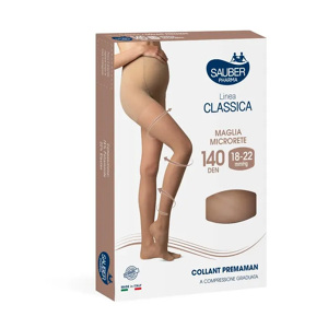 Desa Pharma Srl Collant Premaman Linea Classica 140 Denari Neutro Beige Taglia 3 - Collant Premaman