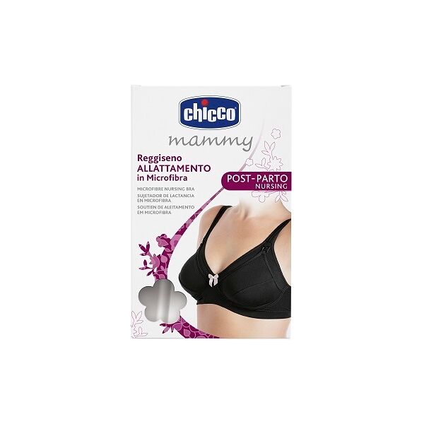 chicco mamma donna reggiseno allatt.microfibra nero 5c