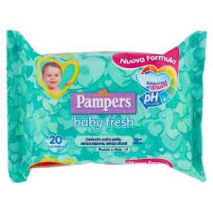 Fater Spa SALVIETTINE UMIDIFICATE PAMPERS BABY FRESH 30% + CONSISTENTE 20 PEZZI