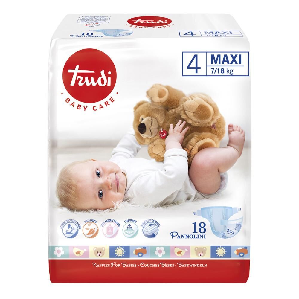Trudi – Trudi Pannolini Dry Fit Baby Maxi 18 Pezzi