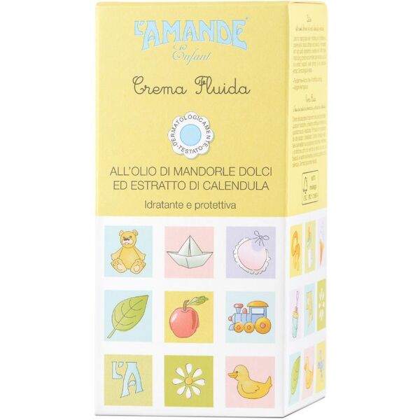 l'amande srl l'amande - enfant crema fluida protettiva all'estratto di mandorle dolci 200ml per neonati e bambini