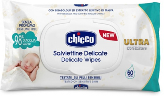 chicco salviettine delicate ultra soft&pure