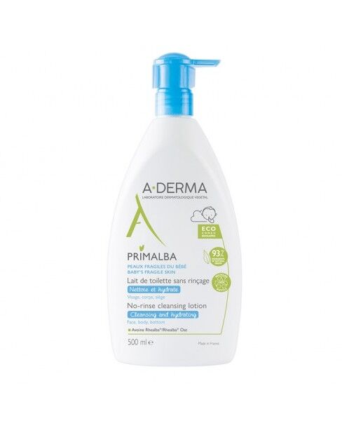 aderma (pierre fabre it.spa) primalba latte detergente 500ml - detergente viso idratante per neonati e bambini