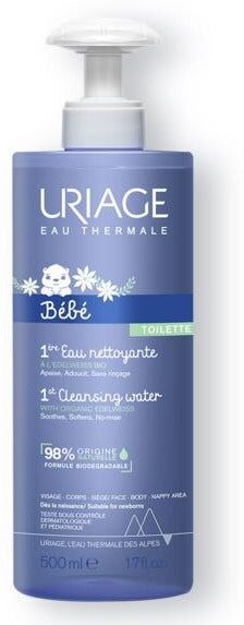 uriage bebè - acqua detergente 500ml per la cura delicata del tuo bambino