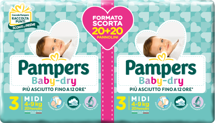 Fater Spa PAMPERS BD DUO DOWNCOUNT M 40P