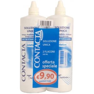 Fidia Healthcare Srl SOLUZIONE PER LENTI A CONTATTO CONTACTA 2 PEZZI 360 ML