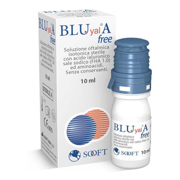 fidia farmaceutici spa bluyal a free 10ml - sostituto lacrimale per stress oculare e secchezza oculare