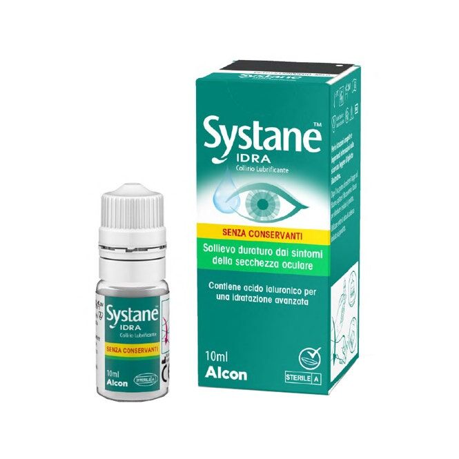 giuliani systane - idra collirio lubrificante senza conservanti 10ml - sollievo istantaneo per occhi secchi