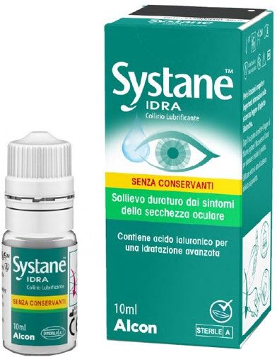 Giuliani Systane - Idra Collirio Lubrificante Senza Conservanti 10ml - Sollievo Istantaneo per Occhi Secchi