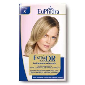 Zeta Farmaceutici Spa Euphidra Extra Color Colorazione Capelli 8 Biondo Chiaro - Tinture permanenti per capelli con proteine della seta