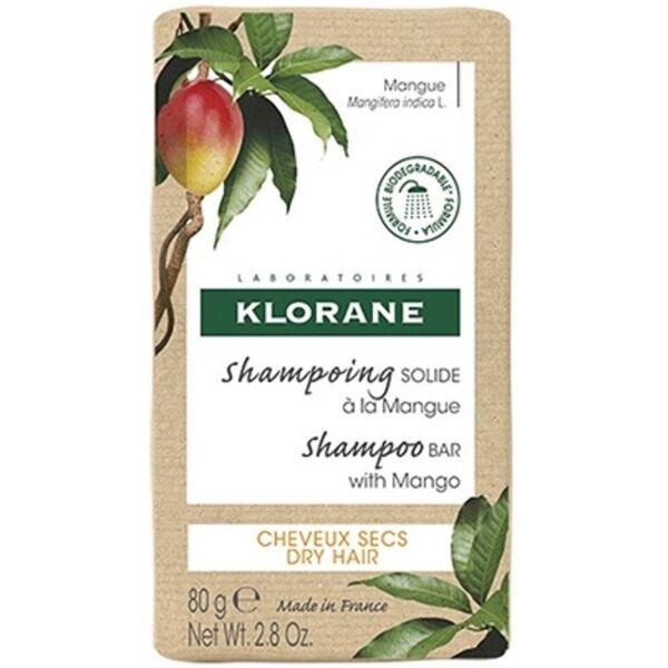 klorane - shampoo solido mango capelli secchi