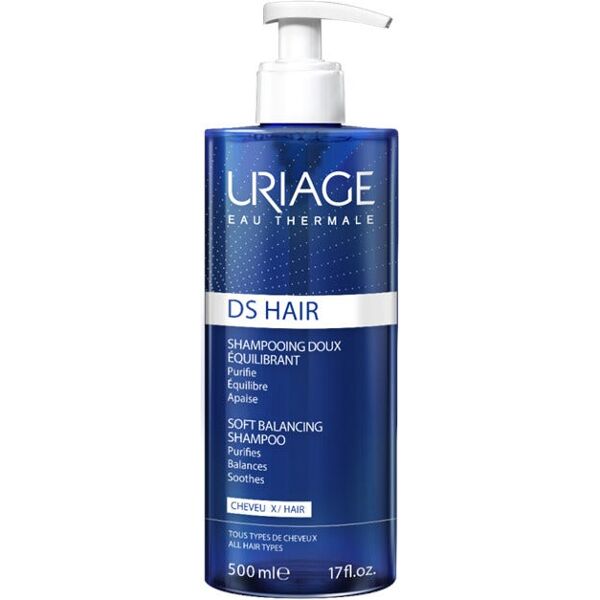 uriage ds hair shampoo delicato riequilibrante 500ml - shampoo purificante per tutti i tipi di capelli