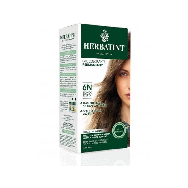 antica erboristeria spa herbatint - tintura per capelli gel permanente 6n biondo scuro 300 ml