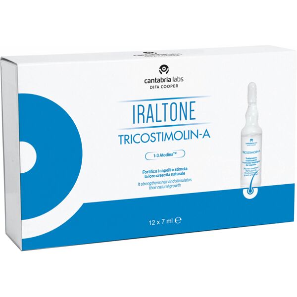 difa cooper - iraltone tricostimolin-a 12 fiale da 7ml - trattamento per la crescita dei capelli