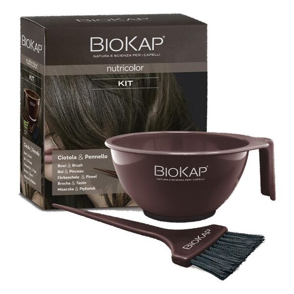 bios line spa biokap nutricolor kit ciotola e pennello - strumenti professionali per applicazione tinta