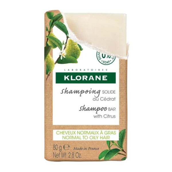 klorane shampoo solido cedro 80g