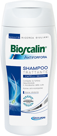 giuliani spa bioscalin - shampoo antiforfora capelli secchi 200ml - cura e idratazione per capelli liberi dalla forfora