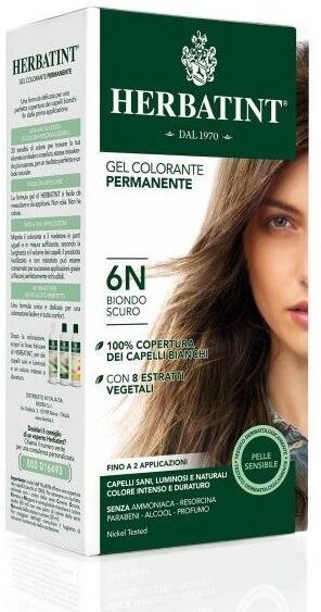 antica erboristeria spa herbatint - tintura per capelli gel permanente 6n biondo scuro 300 ml