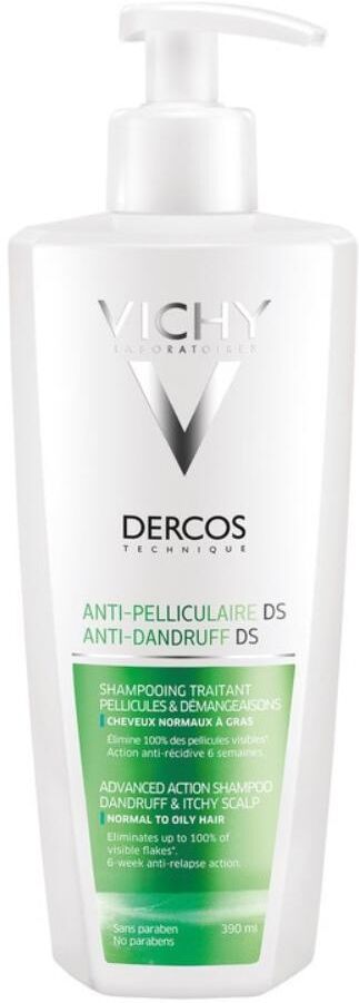 vichy dercos shampoo anti-forfora capelli grassi 390 ml - trattamento efficace per il cuoio capelluto grasso e la forfora