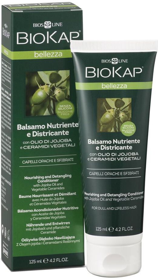 bios line biokap balsamo nutriente districante 125ml - trattamento idratante per capelli opachi e sfibrati