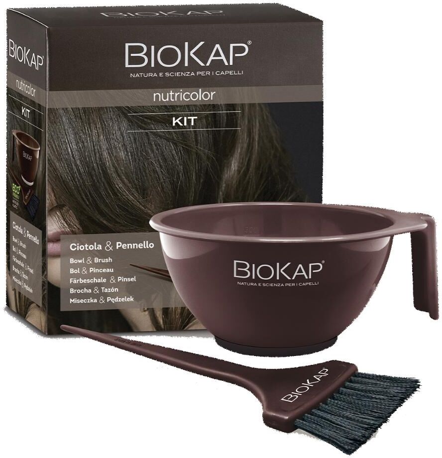 bios line spa biokap nutricolor kit ciotola e pennello - strumenti professionali per applicazione tinta