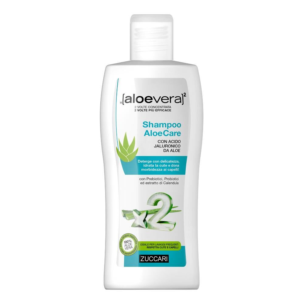 zuccari srl zuccari - shampoo aloecare 200 ml - shampoo naturale con aloe vera per capelli sani