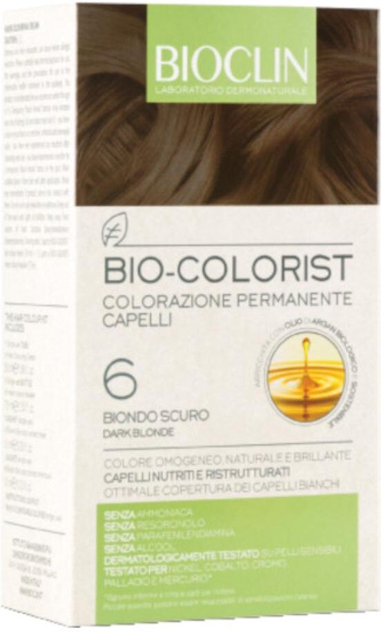 ist.ganassini spa bioclin bio colorist colorazione permanente 6 biondo scuro - intensità e rispetto per i tuoi capelli