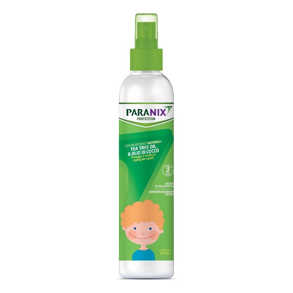 perrigo italia srl paranix protection conditioner spray per lui 250ml, tea tree oil e olio di cocco