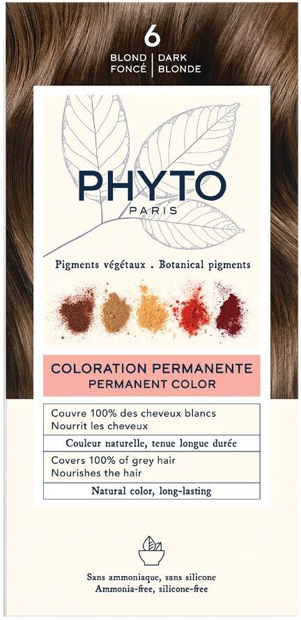 phyto (laboratoire native it.) phyto phytocolor 6 biondo scuro colorazione permanente per capelli - phytocolor tinta per capelli