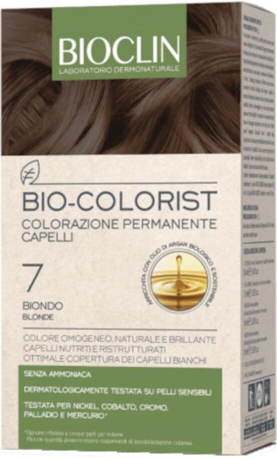 ist.ganassini spa bioclin bio colorist colorazione permanente 7 biondo - kit completo per capelli intensamente colorati