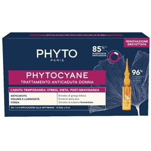 Phyto (laboratoire Native It.) Phyto Phytocyane Fiale Donna Caduta Temporanea 12 Fiale Da 5ml - Caduta Temporanea