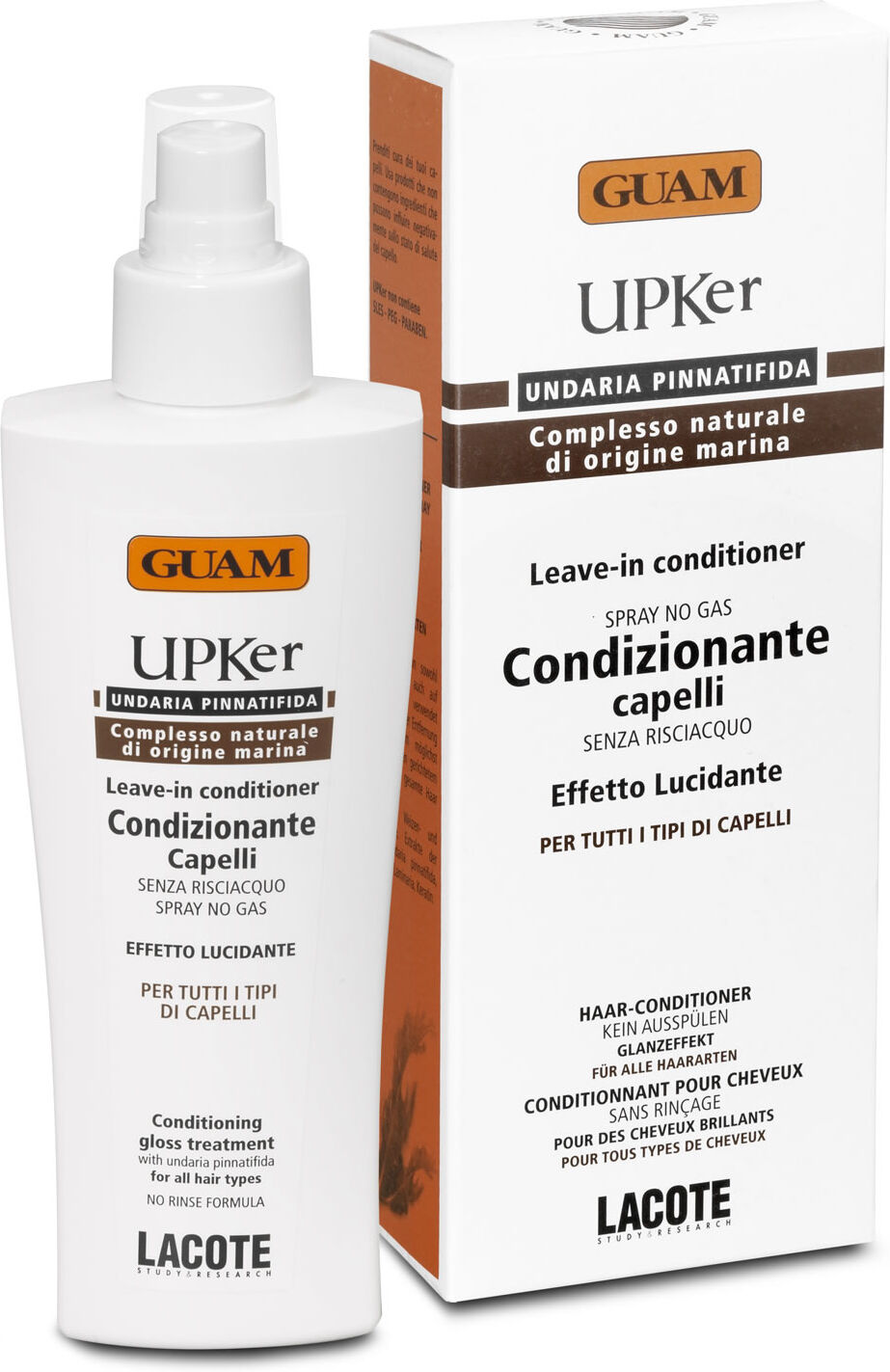 Lacote Srl Guam - Upker Condizionante Capelli 150ml, Trattamento Rinforzante per Capelli