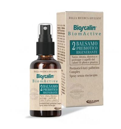 Giuliani Spa Bioscalin - Biomactive Balsamo Prebiotico Rigenerante 100ml - Trattamento per Capelli Danneggiati e Deboli