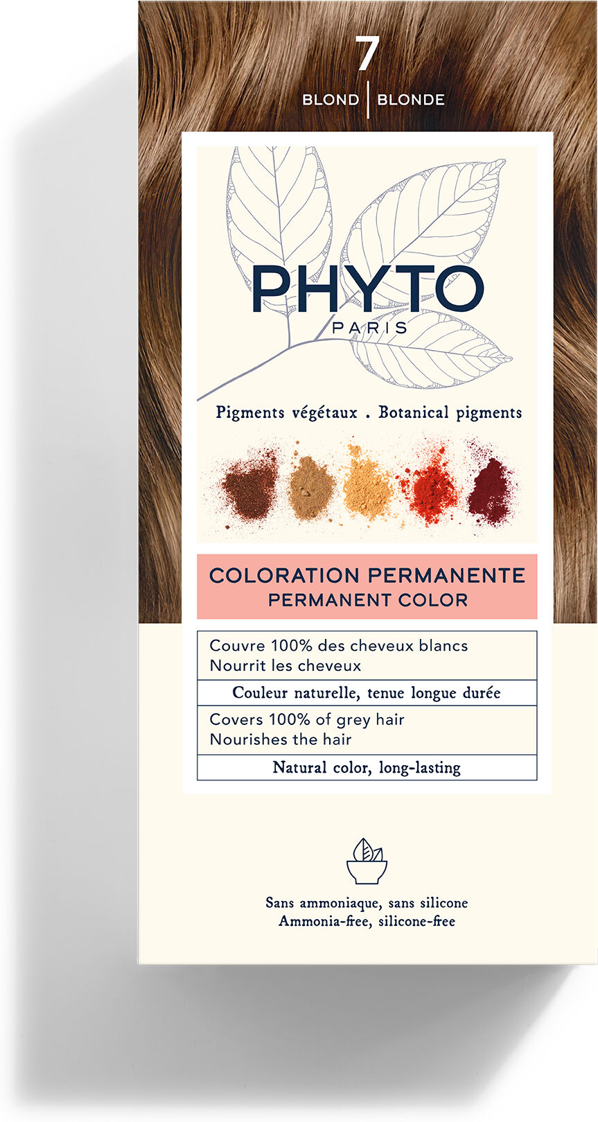 Phyto (Laboratoire Native It.) Phyto Phytocolor 7 Biondo Colorazione Permanente Per Capelli - Phytocolor Tinta Per Capelli