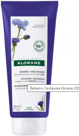 Pierre Fabre Klorane - Centaurea Balsamo 200 ml - Ravviva e Illumina i Capelli Bianchi o Grigi