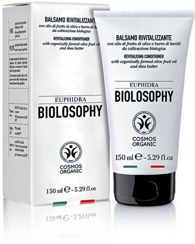 Zeta Euphidra Biolosophy Balsamo Rivitalizzante 150ml - Balsamo per Capelli con Olio di Frutto di Olivo e Burro di Karité Biologici