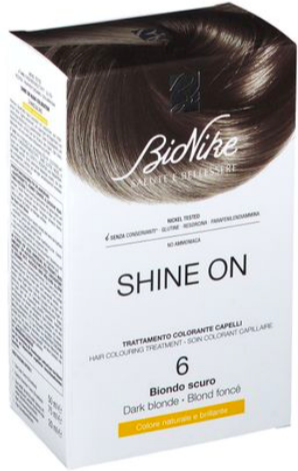 SHINE ON TRATTAMENTO COLORANTE CAPELLI BIONDO SCURO 6 BIONIKE - Colorazione professionale per capelli luminosi e naturali