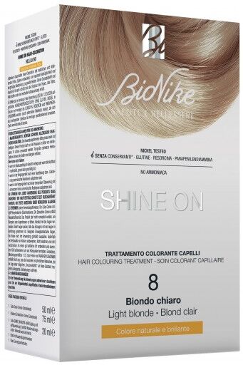 SHINE ON TRATTAMENTO COLORANTE CAPELLI BIONDO CHIARO 8 BIONIKE