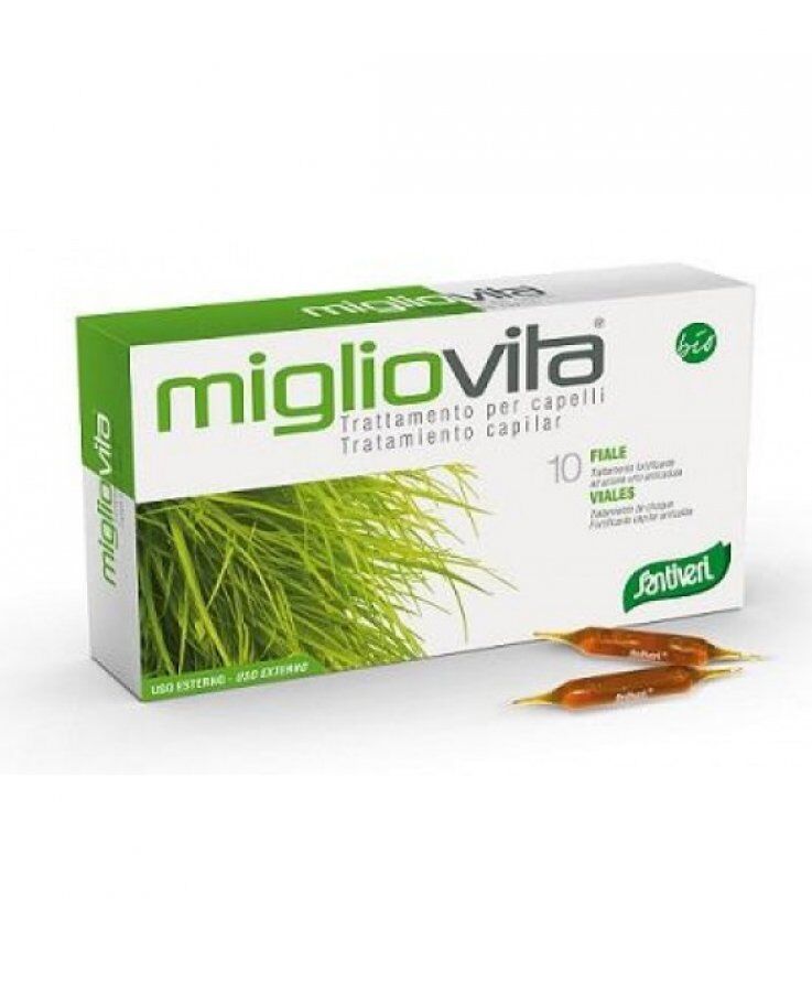 Santiveri Sa MiglioVita Capelli Fiale 10 Fiale da 10ml - Stimolante e Ristrutturante per il Microcircolo Capillare