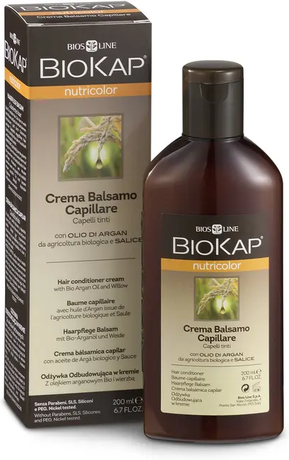 Bios Line Biokap Nutricolor Balsamo Capillare 200ml - Crema Balsamo per Capelli Trattati