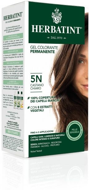 Antica Erboristeria Spa Herbatint - Tintura Per Capelli Gel Permanente 5N Castano Chiaro 300 ml