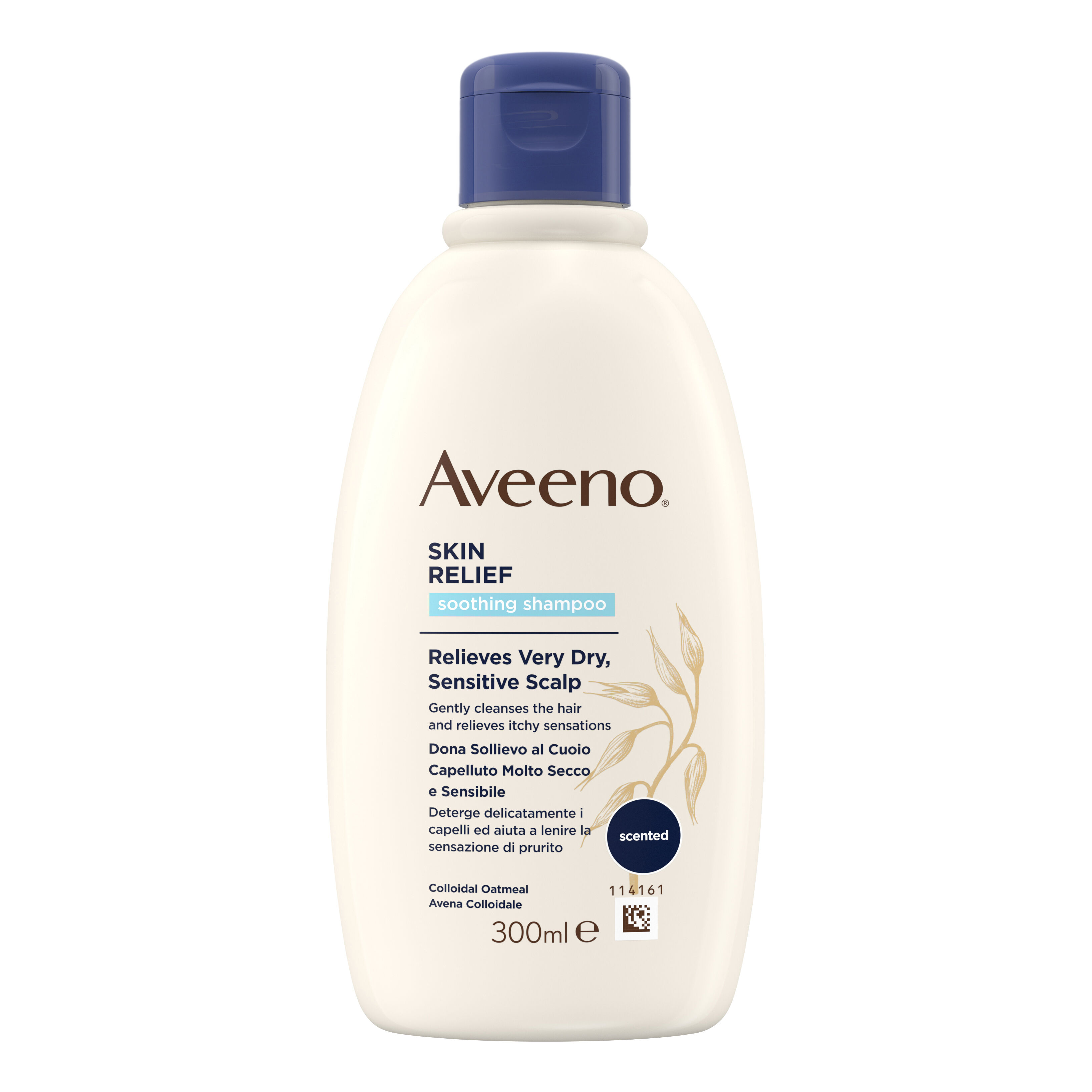 Johnson & Johnson Aveeno Skin Relief Shampoo Lenitivo 300 ml - Igiene e Cura per Cuoio Capelluto Sensibile