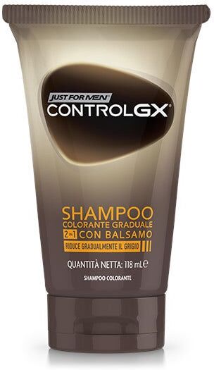 Combe Italia Srl Just For Men Control Gx - 2 In 1 Shampoo/Balsamo Colorante Graduale 118 ml