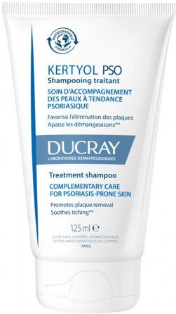 Ducray Kertyol Pso Shampoo Trattamento Riequilibrante - 125ml - Cura per la Psoriasi del Cuoio Capelluto