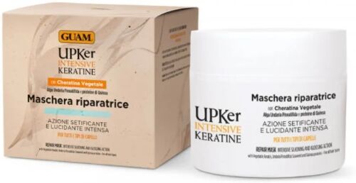 Lacote Guam - Upker Intensive Keratine Maschera Riparatrice 200ml - Trattamento Intensivo alla Cheratina per Capelli Danneggiati