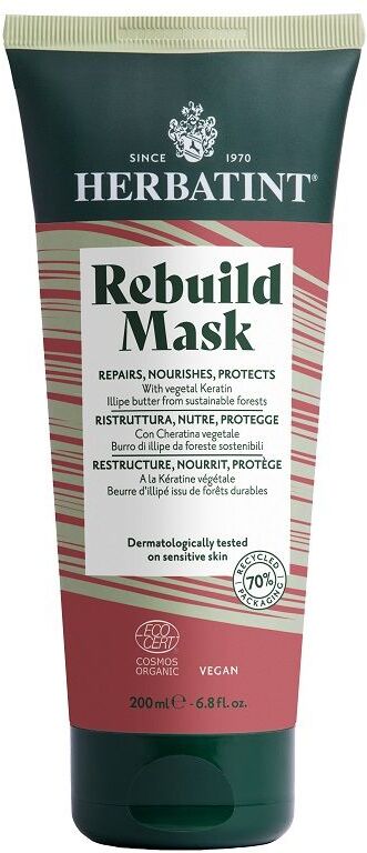 Antica Erboristeria Spa Herbatint Rebuild Mask Maschera Ricostruente 200ml - Trattamento per Capelli Danneggiati