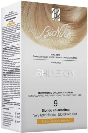 SHINE ON TRATTAMENTO COLORANTE CAPELLI BIONDO CHIARISSIMO 9 BIONIKE