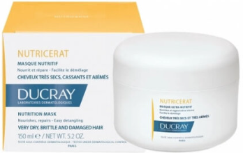 Pierre Fabre Ducray Nutricerat Maschera 150 ml - Trattamento Nutriente Intenso per Capelli Secchi e Danneggiati