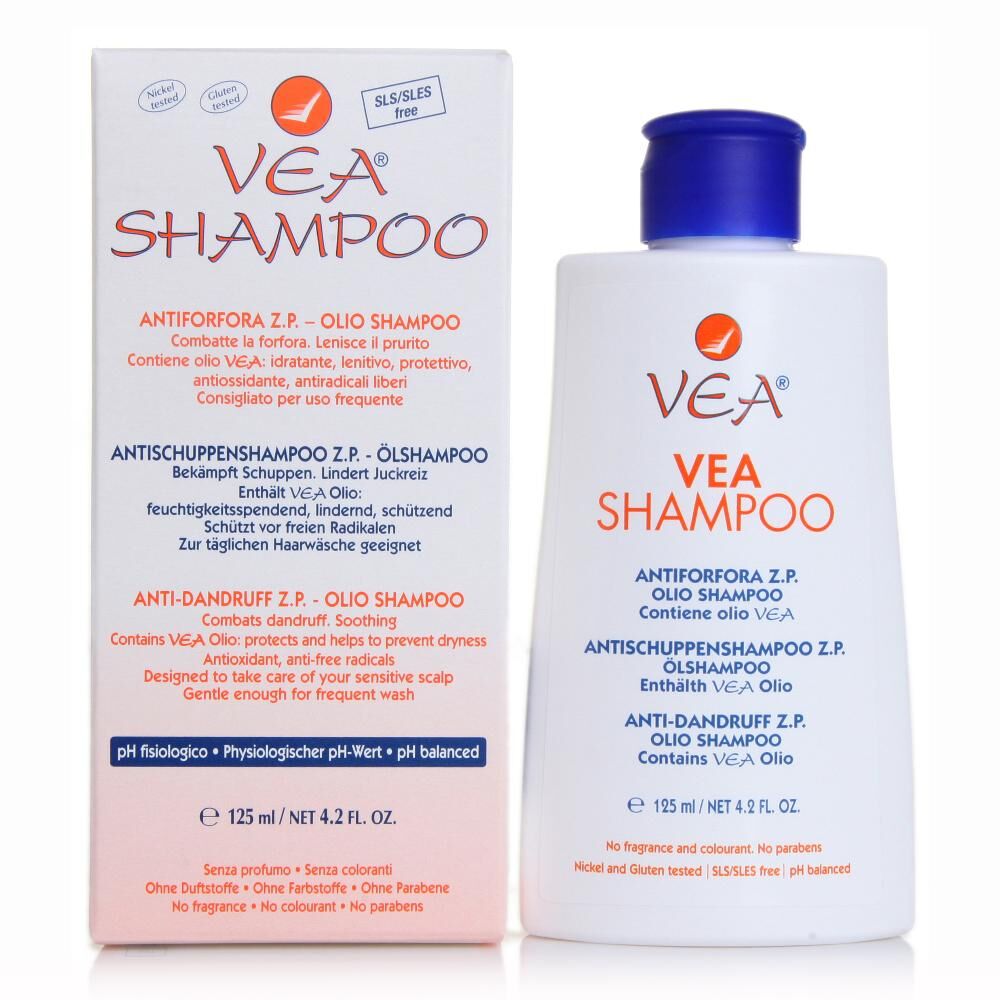 Hulka Srl VEA Linea Pelli Sensibili Olio Shampoo Anti-Forfora Delicato e Lenitivo 125 ml